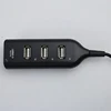 High Speed Universal USB Hub 4 Port USB 2.0 Hub with Cable Mini Hub Socket Pattern Splitter Cable Adapter for Laptop PC J17 5