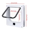 Cat Flap Door Pet Door Easy Set-Up 4 Ways Locking Weatherproof Convenient Safe Cat Doors Pet Supplies For Window Cabinets Walls 6
