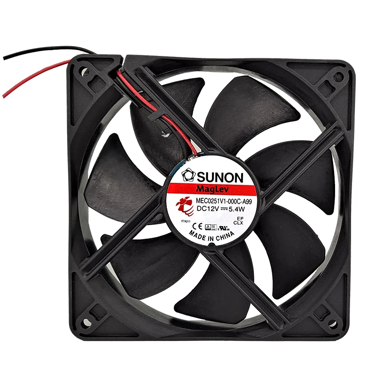 

MEC0251V1-000C-A99 MEC0251V1 12CM 120*120*25MM DC12V 5.4w 12025 Sunon cooling fan