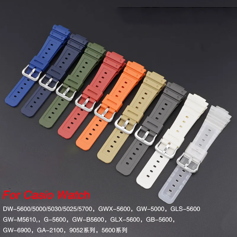Cinturini Per Orologi In Resina Per Casio G-Shock Dw-6900/Gw-M5610/Dw-5600E Gls-5600 Gw-5000 Sostituire La Fascia Accessori Per Cinturini In Tpu Da 16