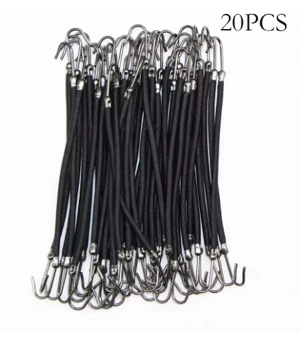 Set of Trendy Double Hook Elastic Hair Bands