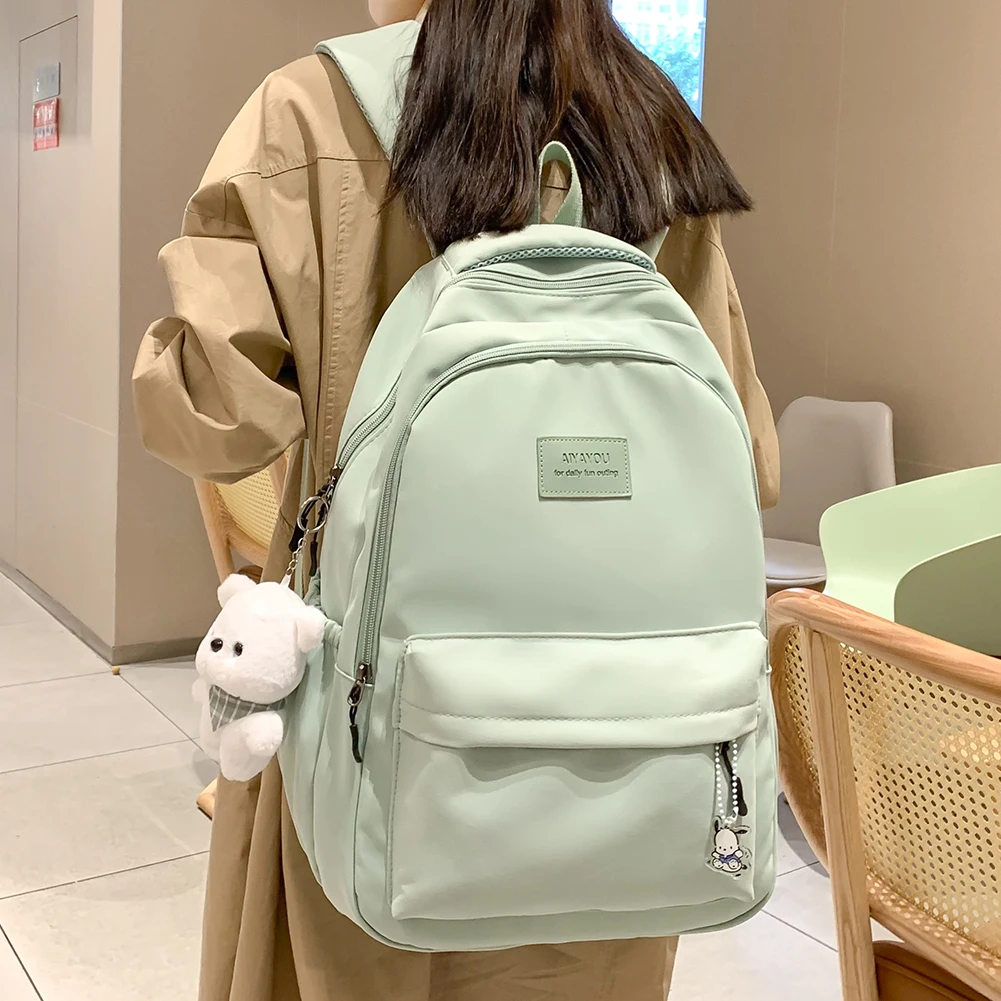 High Capacity Students School Backpack School Bag for Girls College Women's Backpack Laptop Cute Travel Book Bag Nylon Rucksack