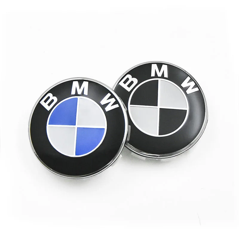 Wheel Hub Caps Wheel Hub Covers 4PCS BMW Wheel Center Caps 68mm 56mm Blue White Hubcap For BMW E46 E90 E30 F10 F30 X5 X3 E39 F25 E60 E91 E87 M Car Accessories