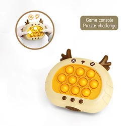 Colorful Quick Push Pop Electronic Fidget Toy for Kids - Stress Relief Gift (Orange)
