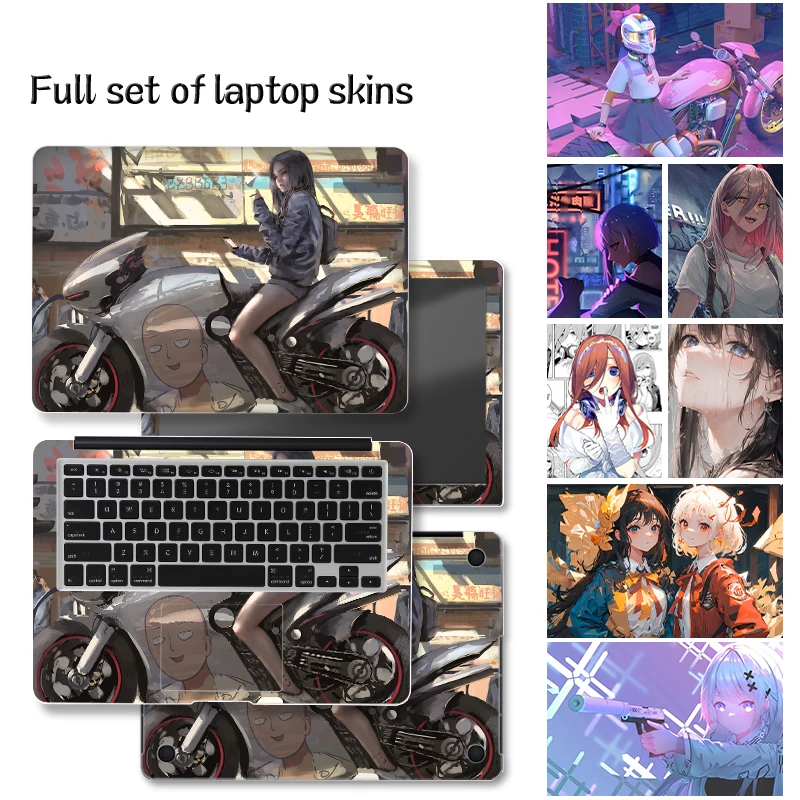 Universal Laptop Skin Anime Adesivi Creativi Pelle Pvc 13 "14" 15.6 "17.3" Decorare Decalcomania Per Macbook/Lenovo Y9000/Acer/Hp Omen Case