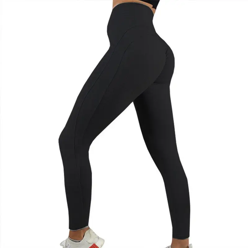 Yoga Pants Patchwork Bottoms leggings V-shaped Cross Waist women