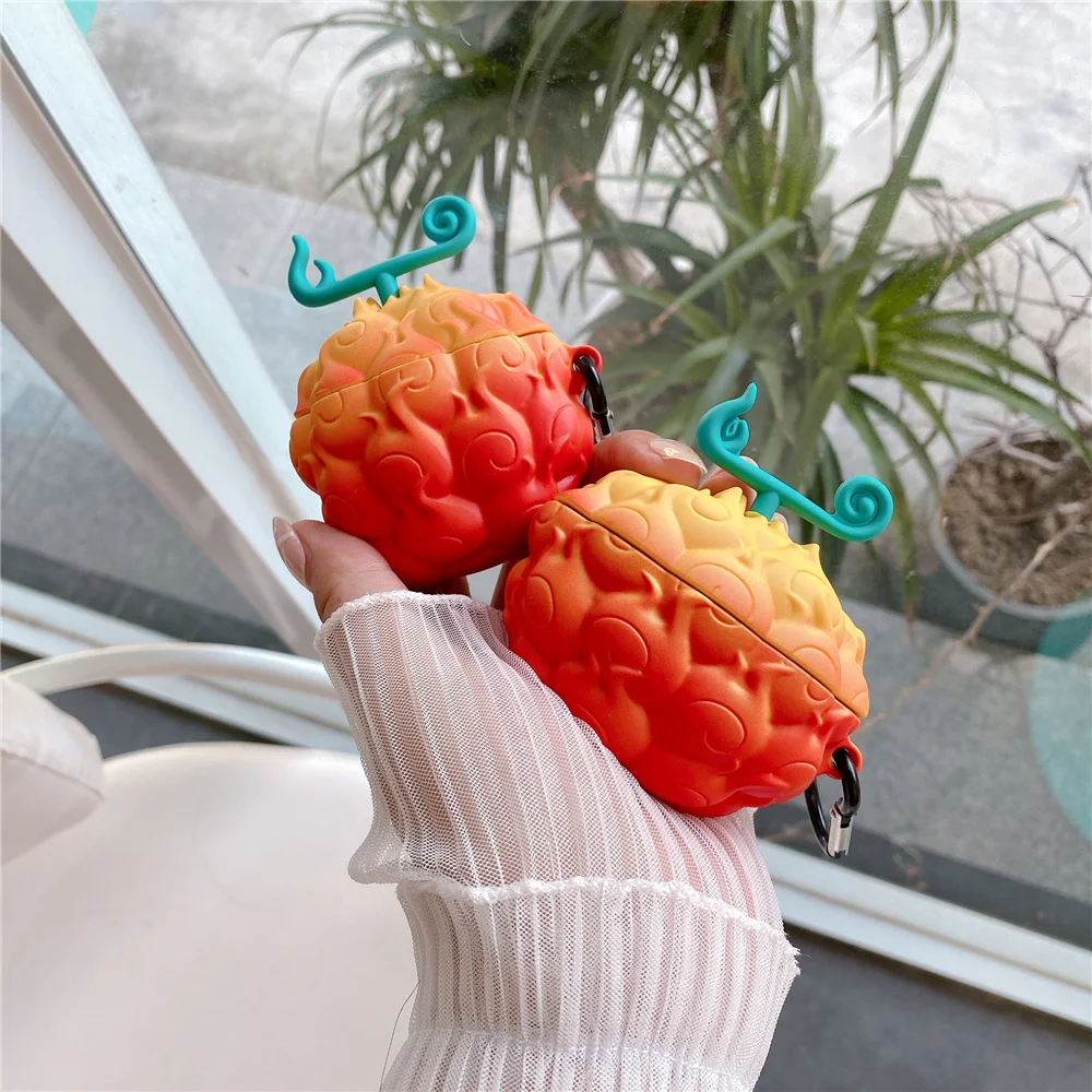 One Piec Flame Portgas D Ace Devil Fruit Earphone Case For AirPods Pro 