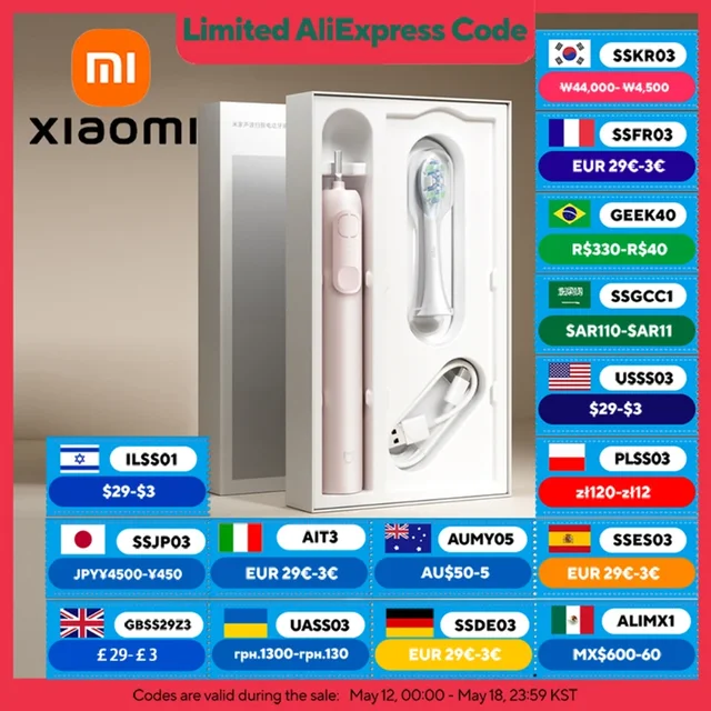 XIAOMI MIJIA Sonic Sweep Electric Toothbrush,Smart Missed-Brush Reminder,Battery life 180 day,3 Mode,Fully Washable Toothbrushes 1