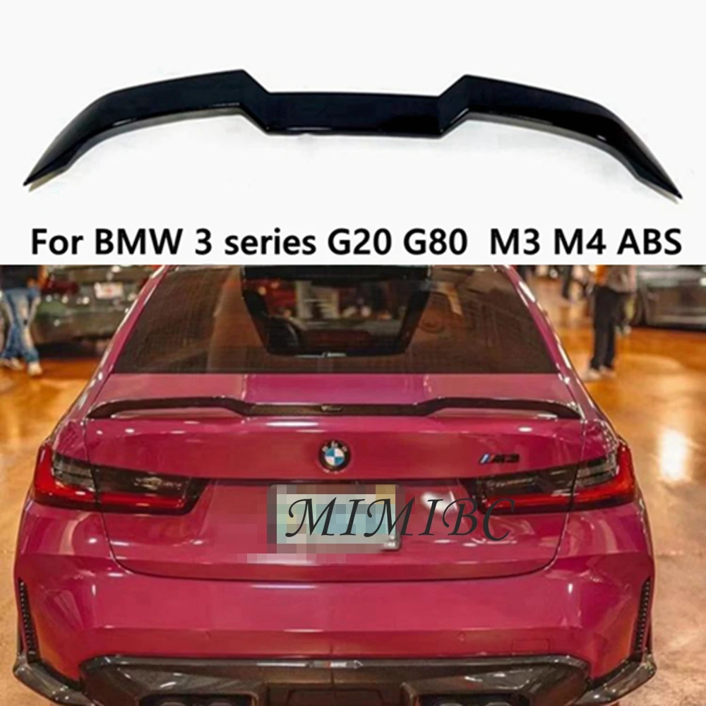 

FOR BMW M3 M4 M5 G20 G28 G22 G80 G30 F90 2021-2022 High Quality ABS Glossy black Car Rear Wing Trunk Lip Spoiler