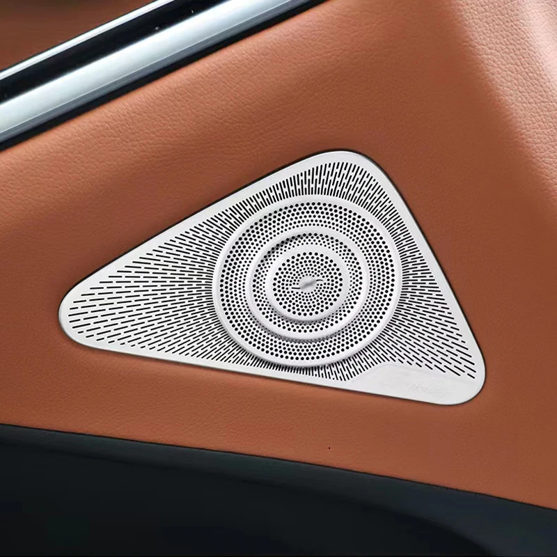 

Для Mercedes Benz S Class W223 2021 2022 Стайлинг автомобиля нержавеющая сталь аудио динамик дверь громкий динамик отделка Чехлы наклейки