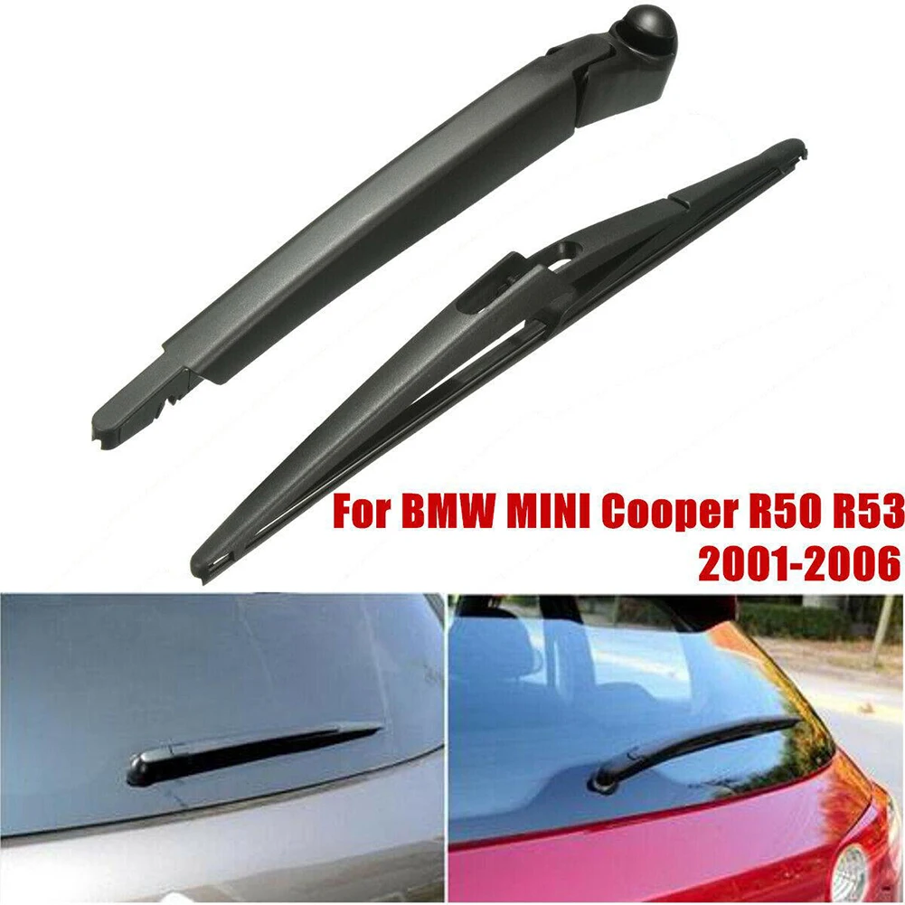 

For Mini For Cooper R50/R53 S 2001-2006 Rear Windscreen Rear Wiper Arm &Wiper Blade Black Auto Acesssories