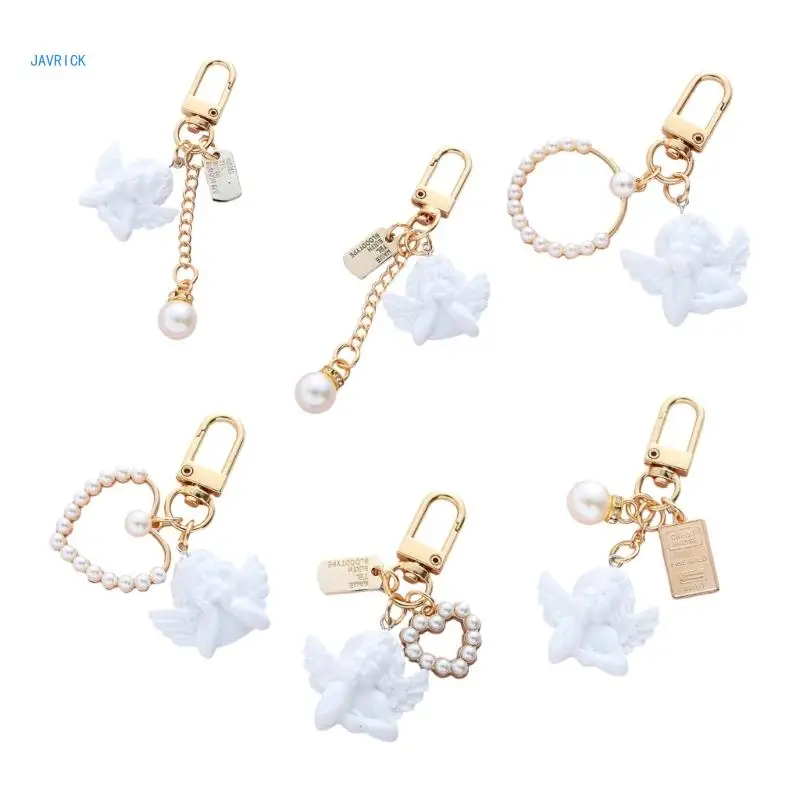 

Angel Pendant Keychain Fashion Baroque Keyring Bag Charm Keys Holder