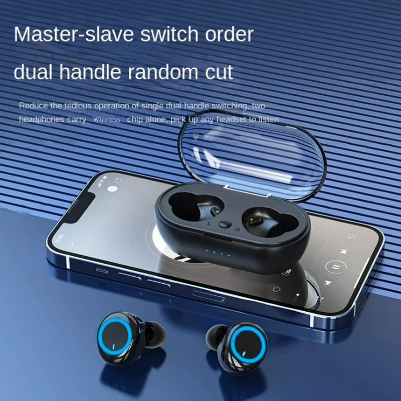 TWS Wireless Bluetooth Headphones, Earphones, Touch Control, Sports Earbuds, Microphone, Works on All Smartphones, Music Headset 3