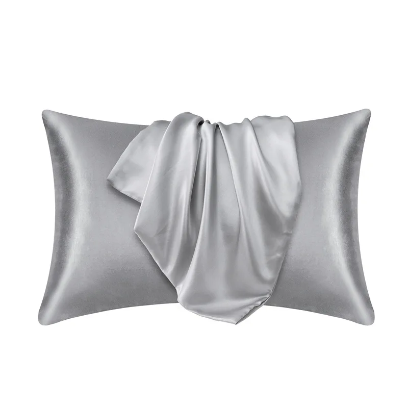 Pillowcase Silk Pillow Cover Silky Satin Hair Beauty Pillow case Comfortable Pillow Case Home Decor wholesale 6