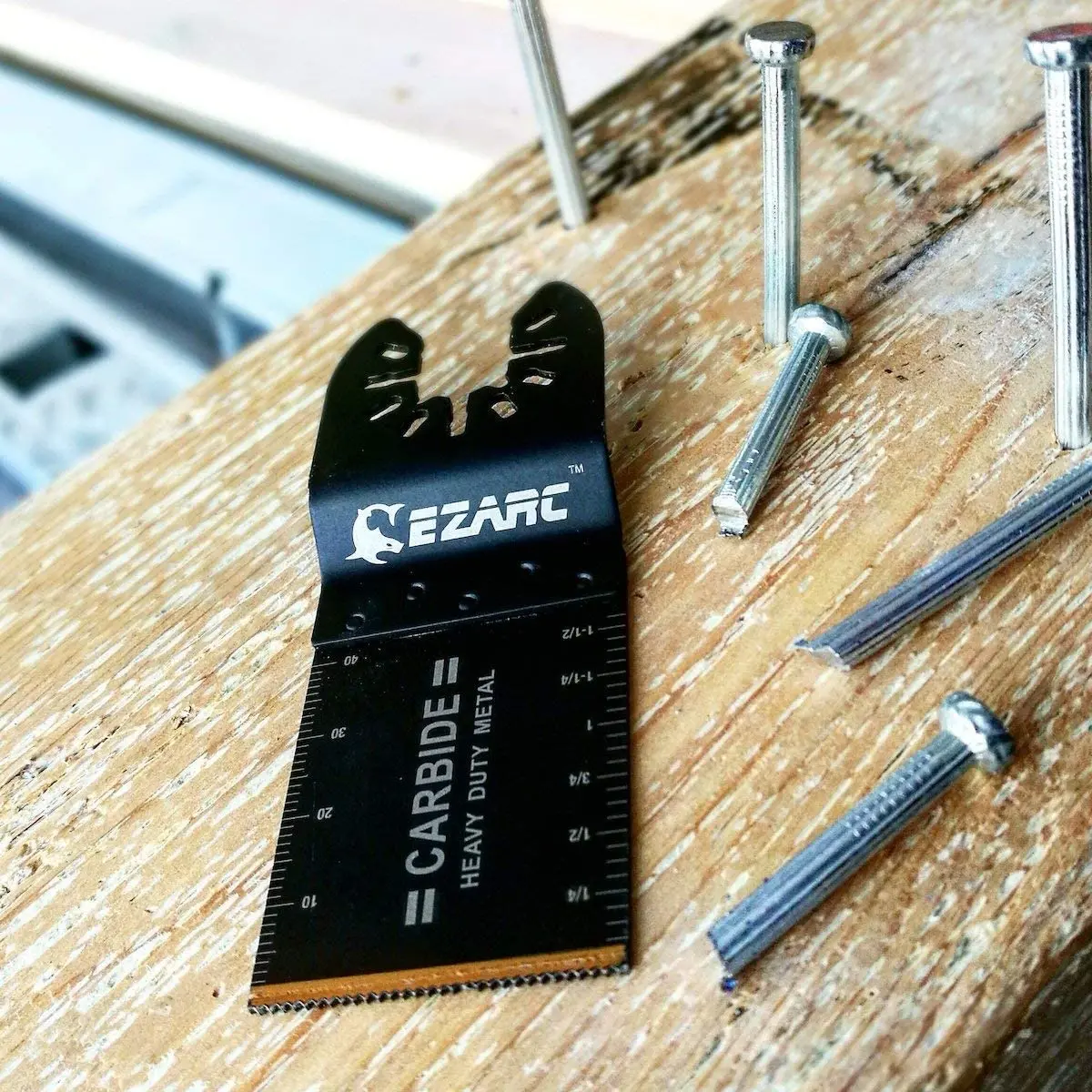 EZARC 3PCS Oscillating Multitool Blade Carbide Teeth Saw Blades Power Tool Accessories For Hard Material,Metal Cutting