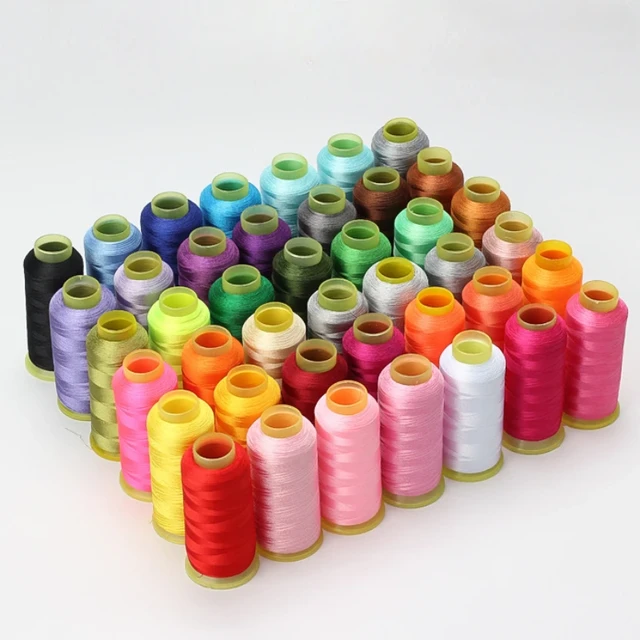Colorful Threads for Garment and Textile 108D/2 Polyester Thread for Sewing  Machine lock line dedicated