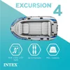 Excursion Inflatable Boat Series: Includes Deluxe 54in Boat Oars and High-Output Pump – SuperTough PVC 1