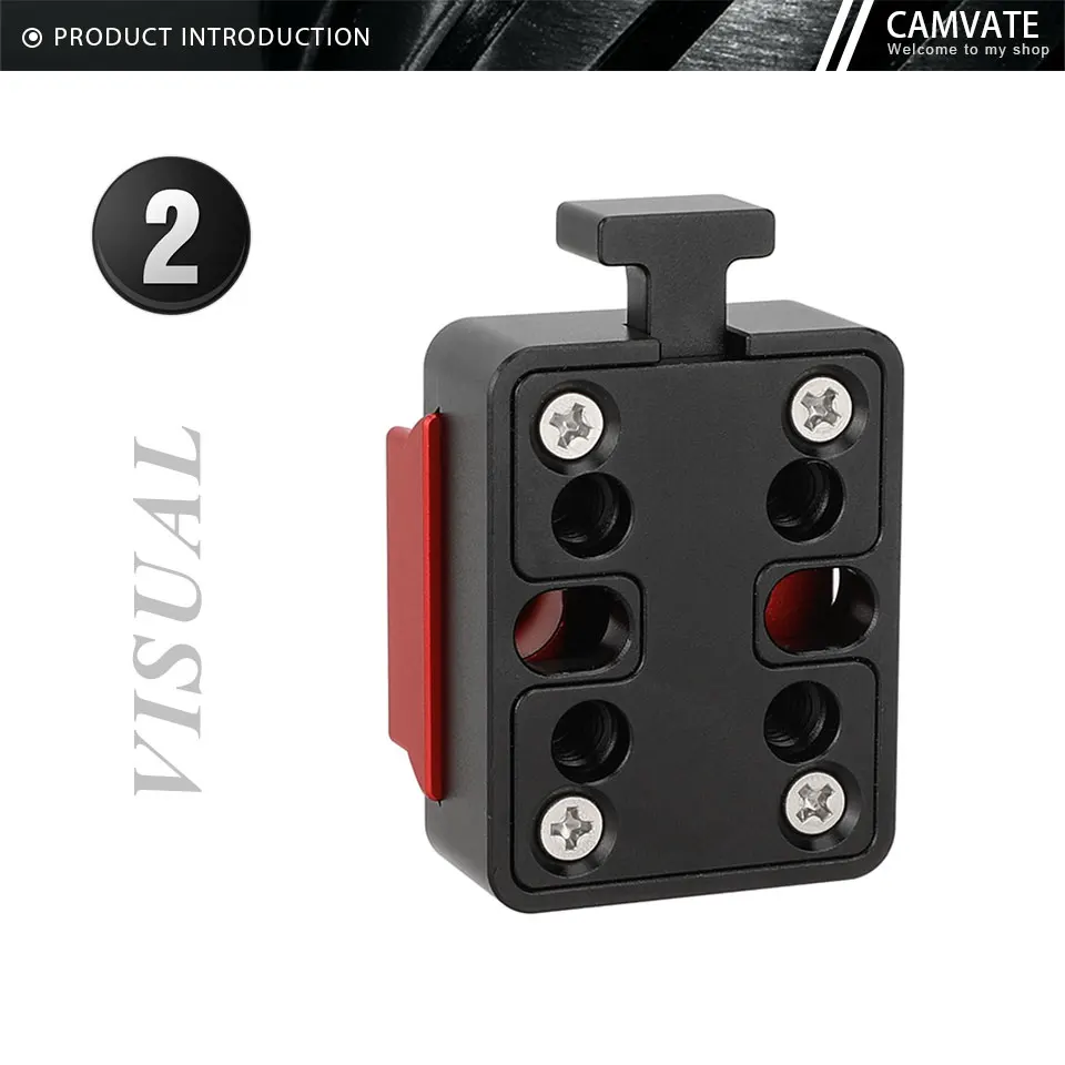 V-Lock Quick Release Base Station and Wedge Kit With 1/4 Mounting Threads Holes