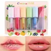 Fruit Flavored Discolored Lip Balm Jelly Magic Color Changing Lipstick Girl Moisturizing Nourishing Lasting Lip Gloss Glaze Care 6