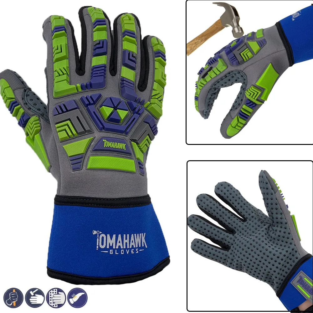 

Anti Vibration Gloves TPR Protector Impact Reducing Safety Gloves Rigger Glove Heavy Duty Mechanic Work Gloves