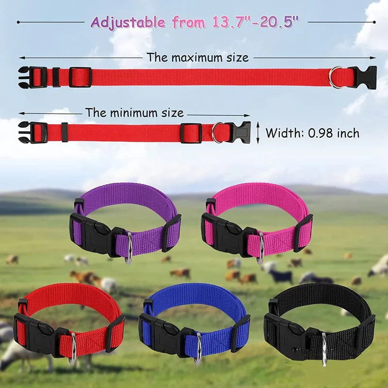 Lot De 4 Cloches Pour Moutons Et Chèvres – Collier Réglable Avec Sonnette, Idéal Pour Troupeau