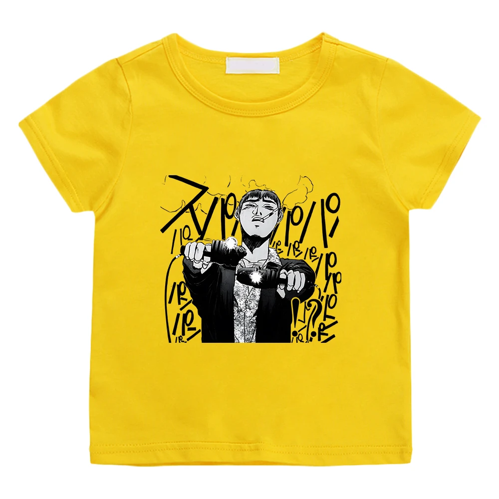 

Anime Great Teacher Onizuka Eikichi Print T-shirt 100% Cotton Short Sleeve Children Tee-shirt High Quality Soft Tees Boys Girls