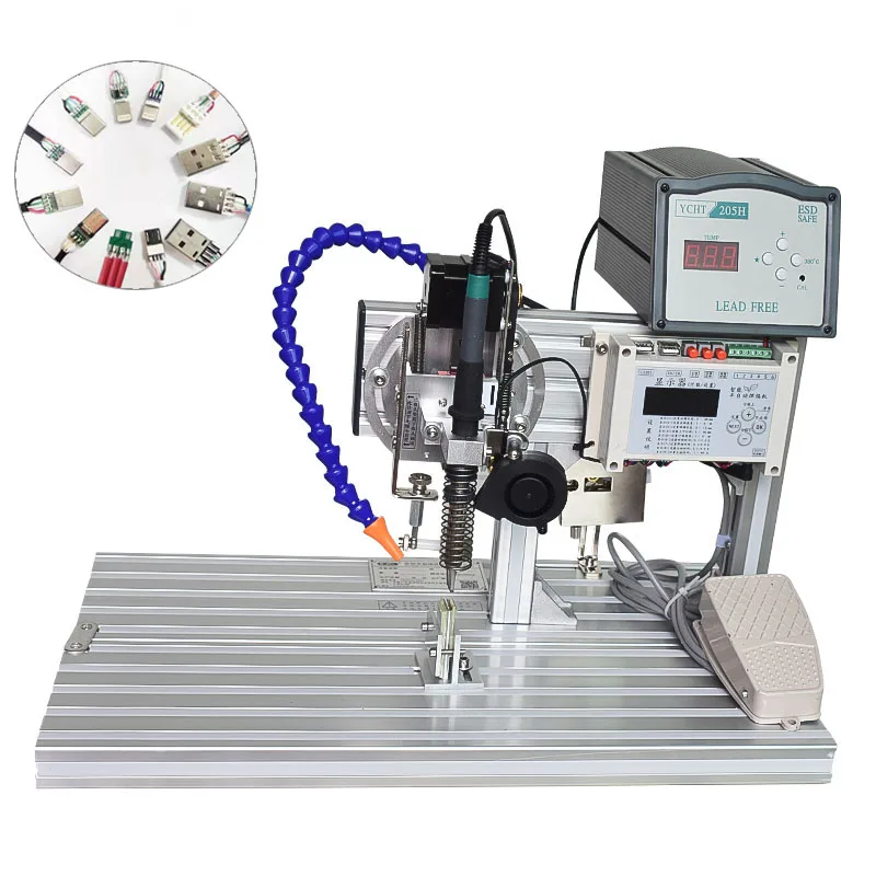 High accuracy Type C cable welding machine Iphone USB A head automatic DIY soldering machine