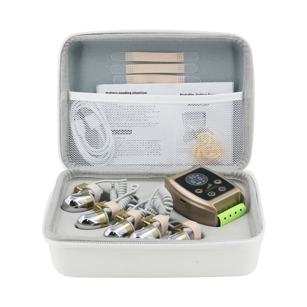 New Microcurrent Golden Finger EMS Beauty Machine Gravitational Diamond Finger Face Lifting Body massager 4
