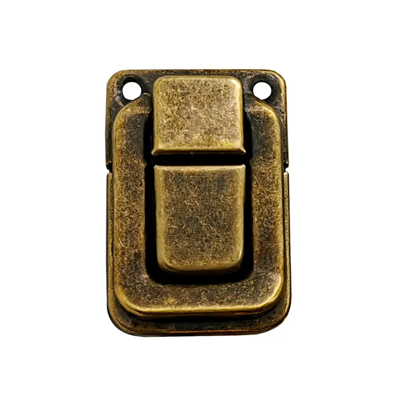 Antique Bronze Box Hasps Iron Antique Lock Metal Hasps Latch 10pcs Jewelry Box Furniture Hardware 3 colors and 3 sizes