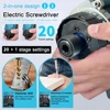 JAUHI 20+1 Torque 280N.m Brushless Electric Screwdriver Rechargeable Cordless Electric Drill Screw Driver for Makita 18v Battery 5