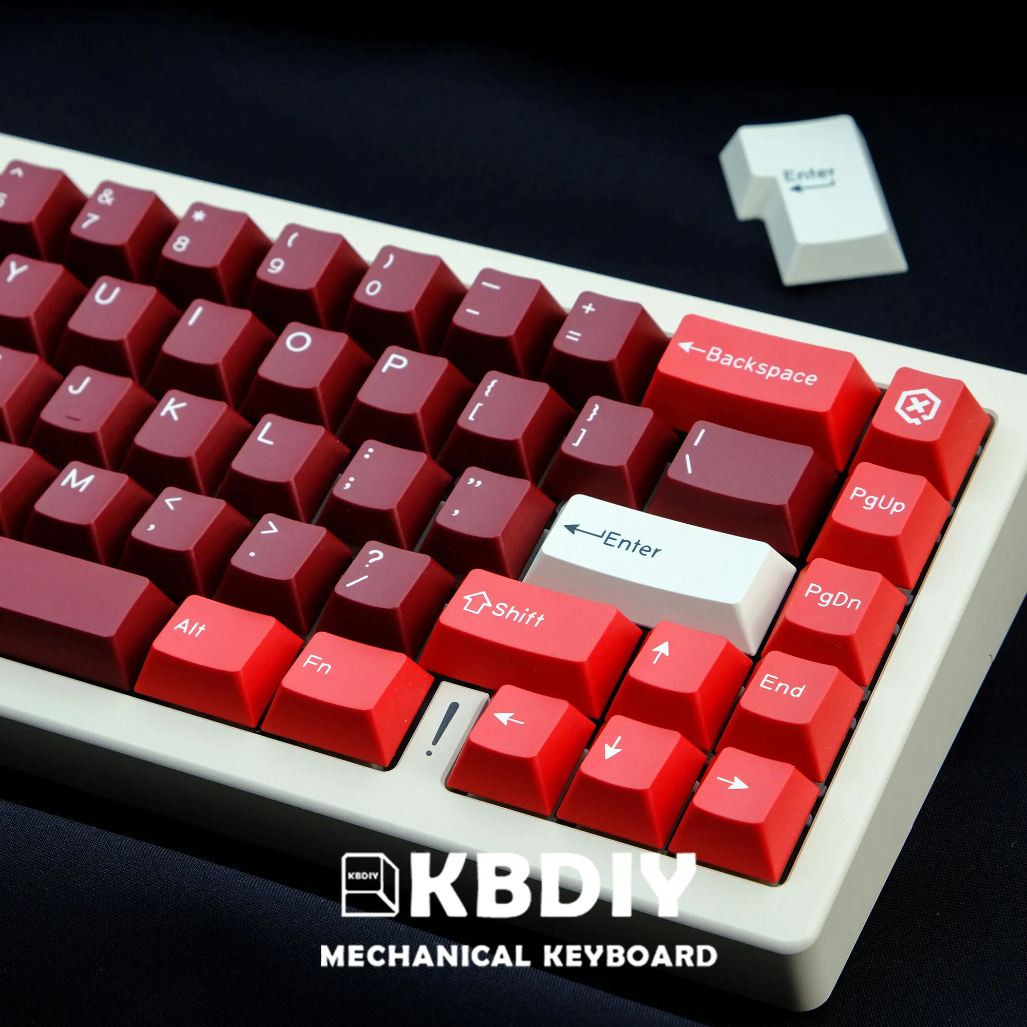 Kbdiy Vermelho Gmk Jamon Keycap para Teclado Mecânico Jogo Cereja Perfil Double Shot Iso Pbt 177 Teclas Faça Você Mesmo Personalizado Gmk67 61 64 68 87 - Imagem 4