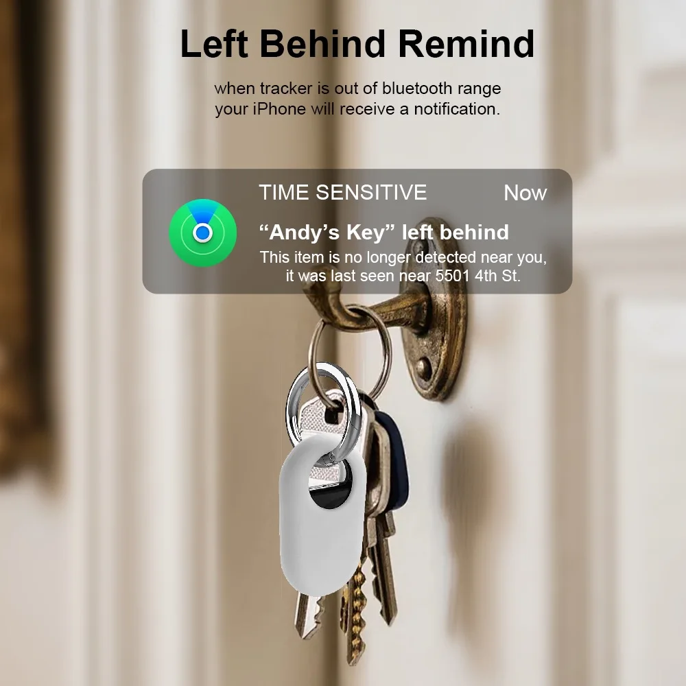 Enhanced Smart Tag Tracker Set with Multi-Color Protective Cases and Sound Alarm Key Locator