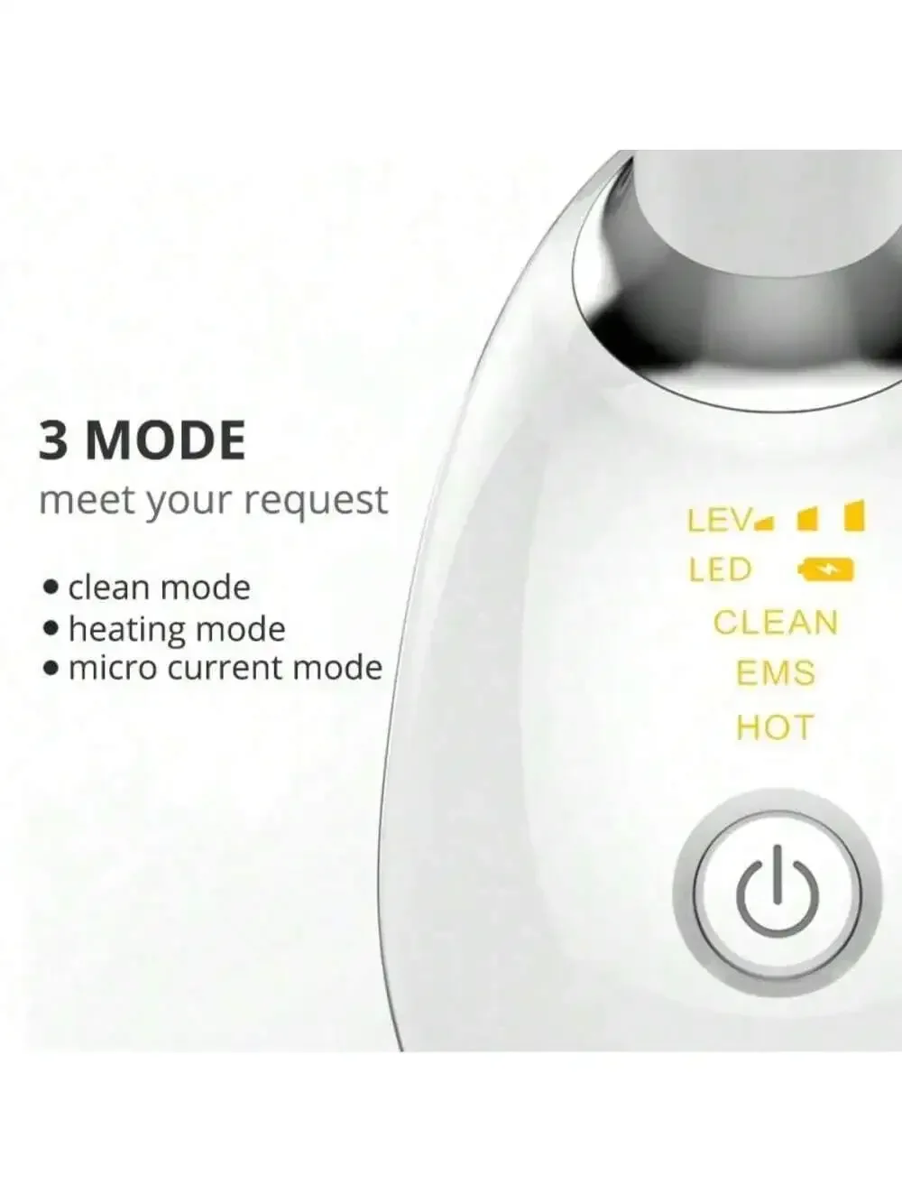 Advanced Microcurrent Facial Lifting Device Features 7 Color LED Photon Therapy and Vibration for Professional Skin Care At Home
