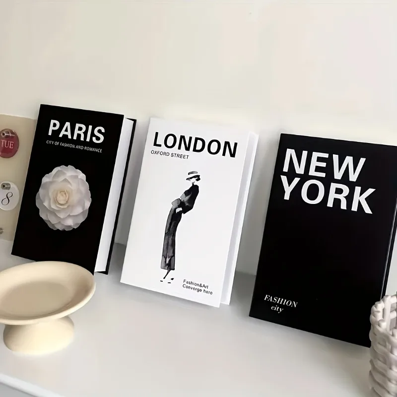 3-Piece Vintage Stacked Book Decor Set 5