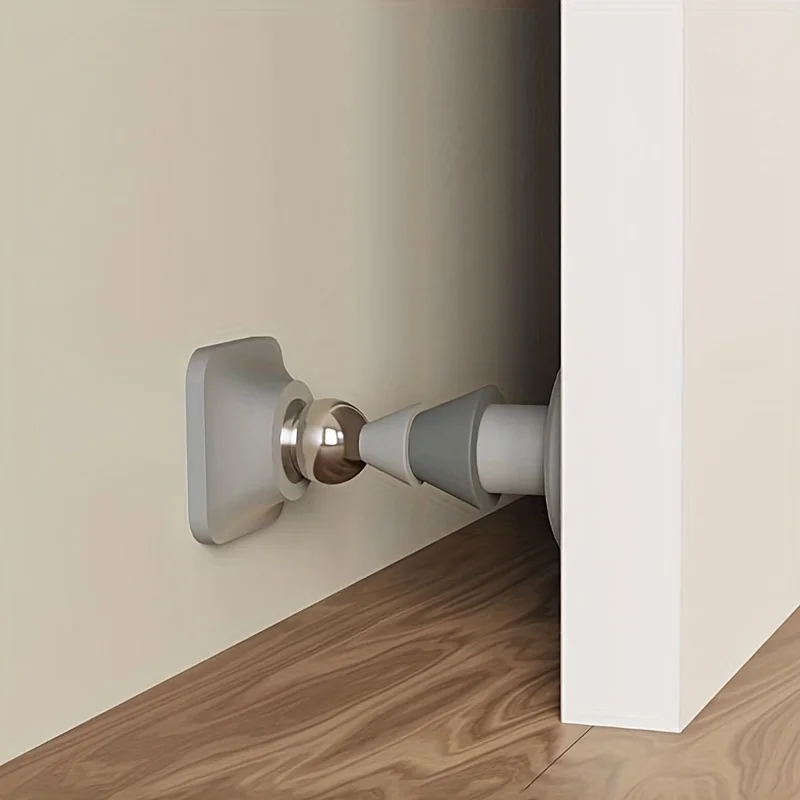 강력한 마그네틱 문짝 스토퍼 충돌 방지 실리콘 변기 도어, 음소거 및 구멍 없음, 가정용 흡입 