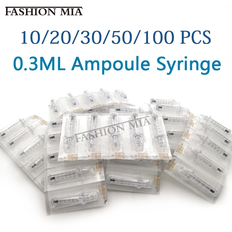 Ampoule syringe for 0.3ml Hyaluron Pen lip Injection Hyaluronan Acid syringe For Lip Dermal Filler Remove wrinkles filler