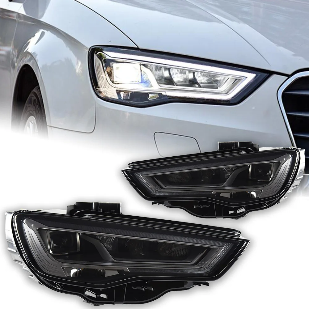 

Car Lights for A3 Headlight Projector A3 8V Dynamic Signal Head Lamp LED Headlights Drl Lens Automotive Accessories
