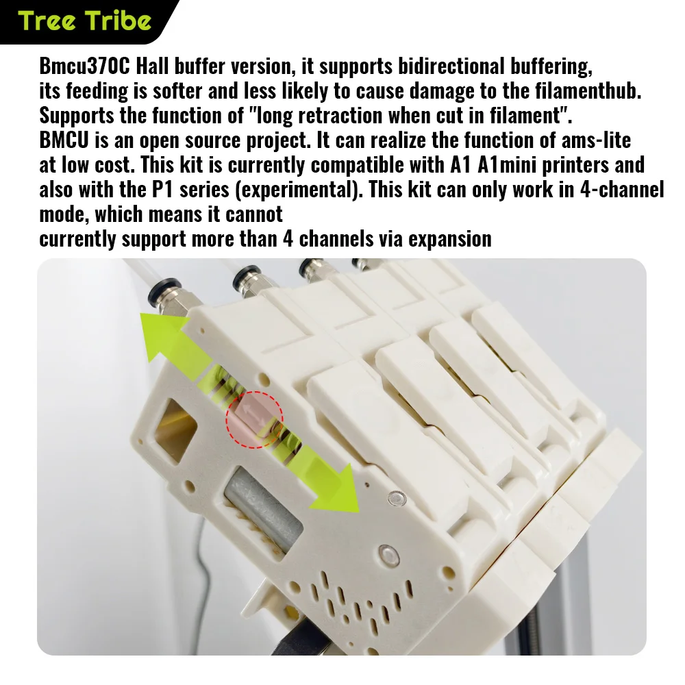 Bumbu lab AMS lite 互換 BMCU370C BLV AMS lite BMCU370C BMCU 370C Auto Refill Farm for A1 A1 MINI 3D