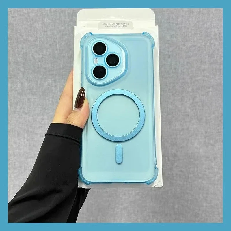Wireless Charging Airbag Silicone Case with Camera Lens Protection and Shockproof Cover