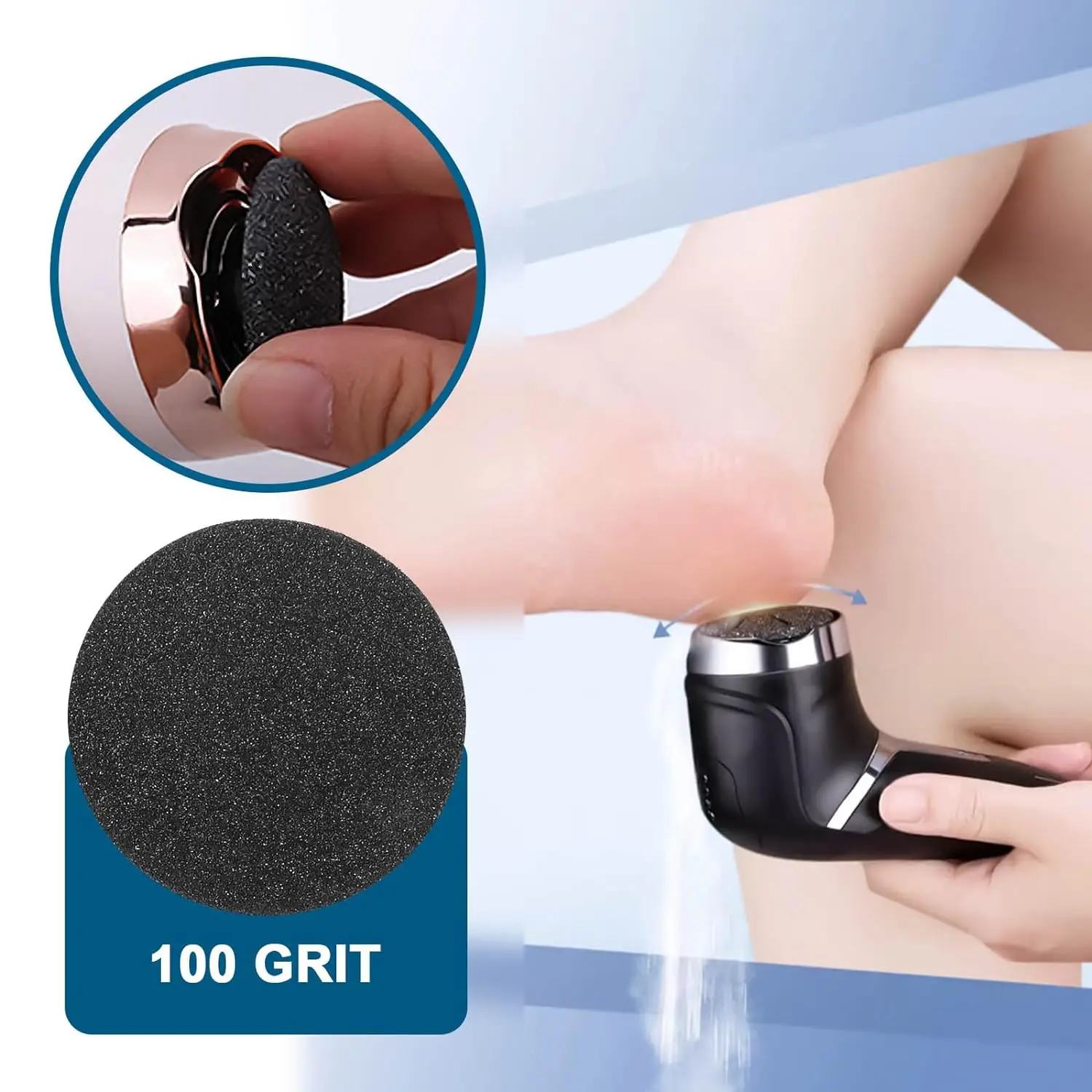 24Pcs/Set Replacement Sandpaper Disk Foot Pedicure Discs Sanding Paper Accessory For Electric Foot File Callus Remover Machine