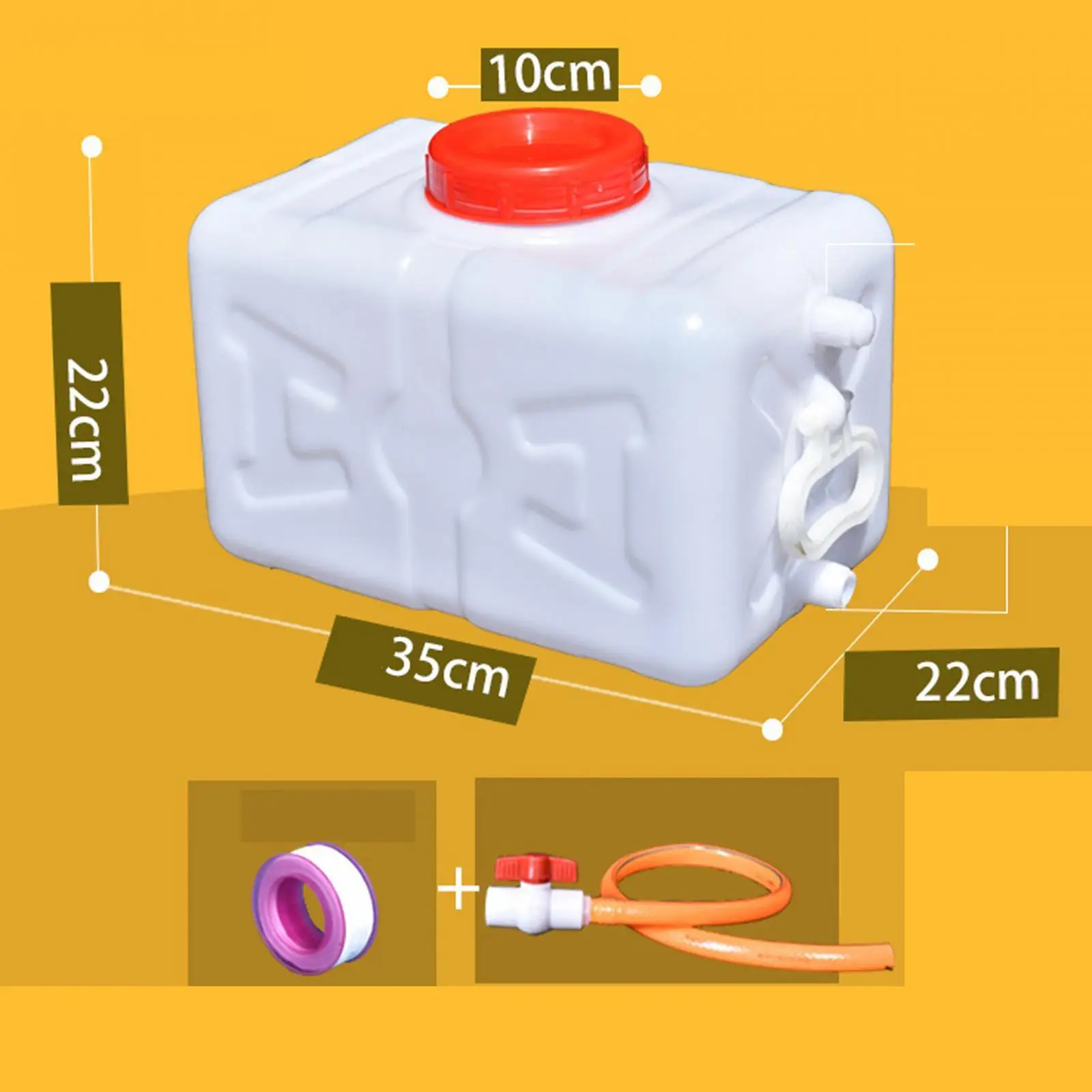 Drinking Water Container Camping Water Storage Carrier Jug for Outdoors Food Grade for Camping Household Yard Hiking Outdoor 2