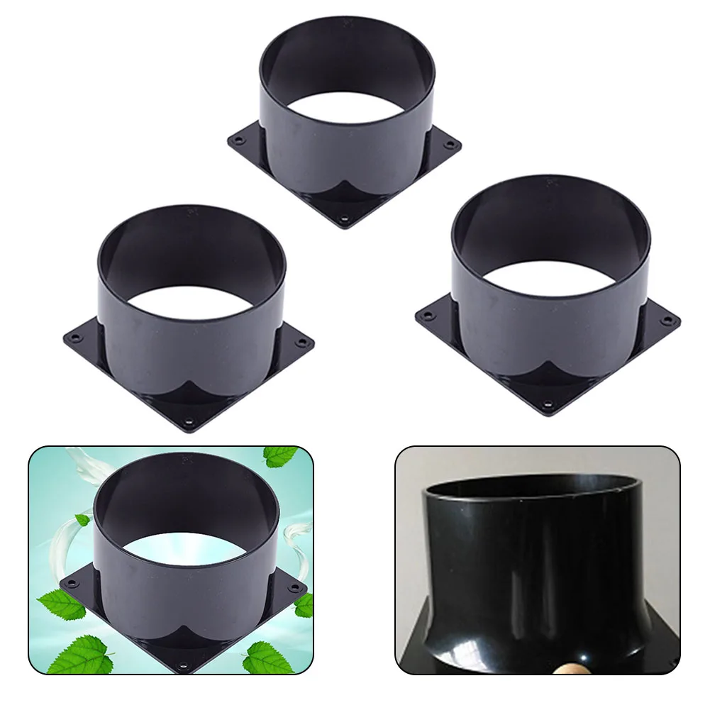 75/100/120MM Fan Miner Duct Cooling Shroud ABS Flange Connector for Ventilation Pipe Air Ducting Connection