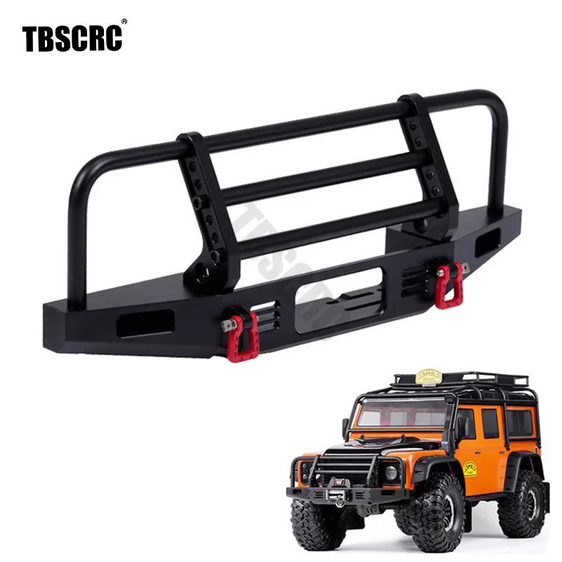 Pare-chocs Avant Métal Avec LED Pour Crawler RC 1/10 TRX-4 Sport TF2 - Noir, Marque AXSPEED