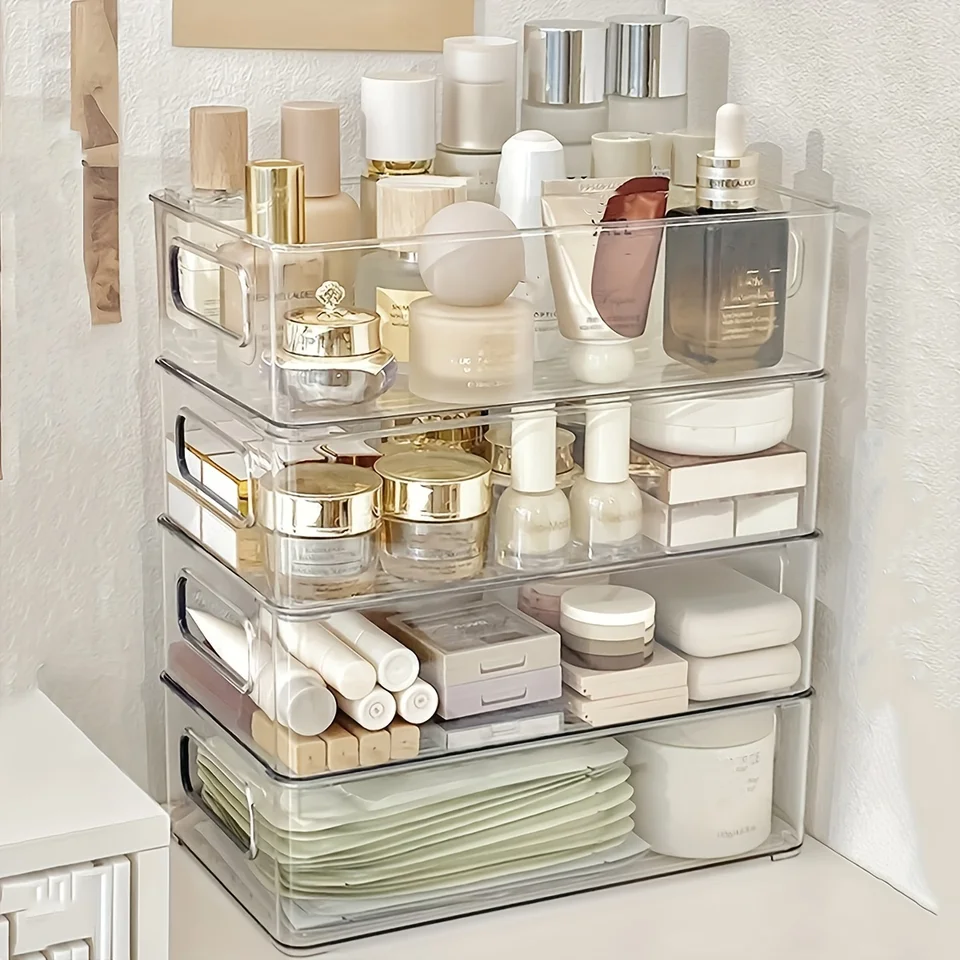 Organizer Per Capelli 3 Strati - Scatola Portaoggetti Per Accessori, Fermagli Ed Elastici - Con Forcine E Adesivi Inclusi