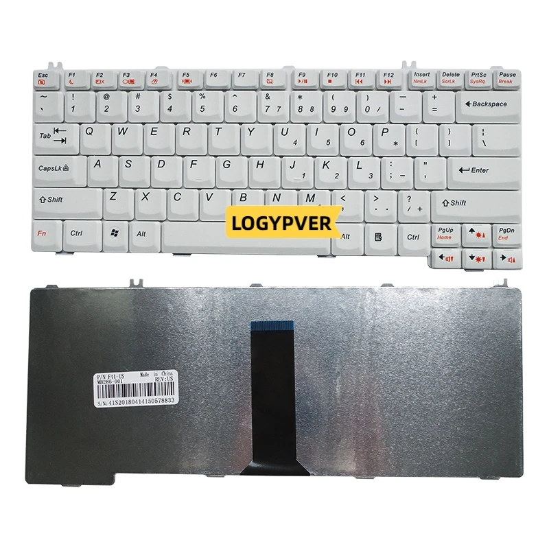 

Клавиатура для ноутбука LENOVO C460 F41 F41A F31G Y510A F41G G430 G450 3000 C100 C466 Y330 Y430, английская, черная, белая