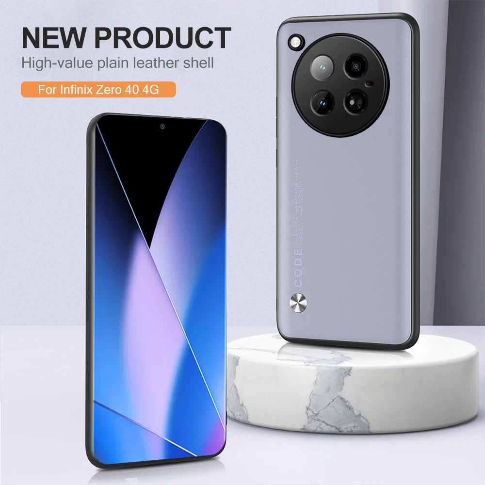 For Infinix Zero 40 4g Case Leather Shockproof Protector Phone Cover Infinixzero 40 Zero40 2024 Soft.jpg