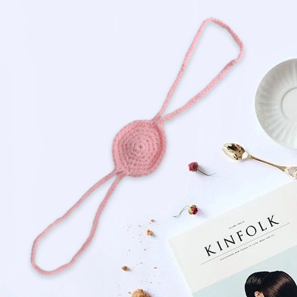 Crochet Nose Cover Winter Warm Nose Scarf Outdoor Frost Protection Handmade Mitten Anti Dustproof Breathable Nasal Mask