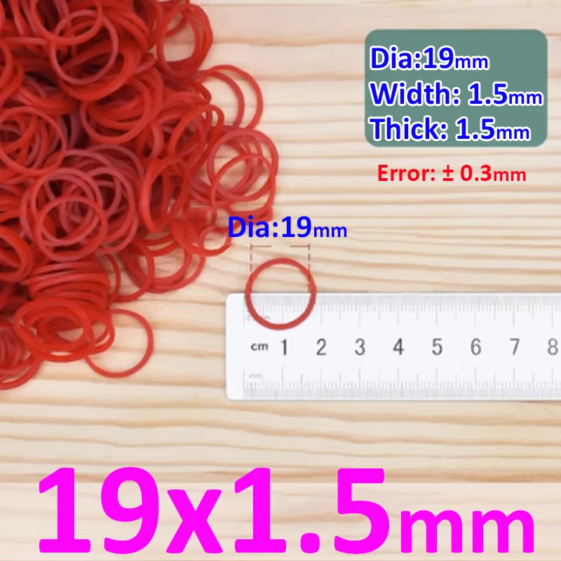 Versatile Red Elastic Bands for School and Office Use