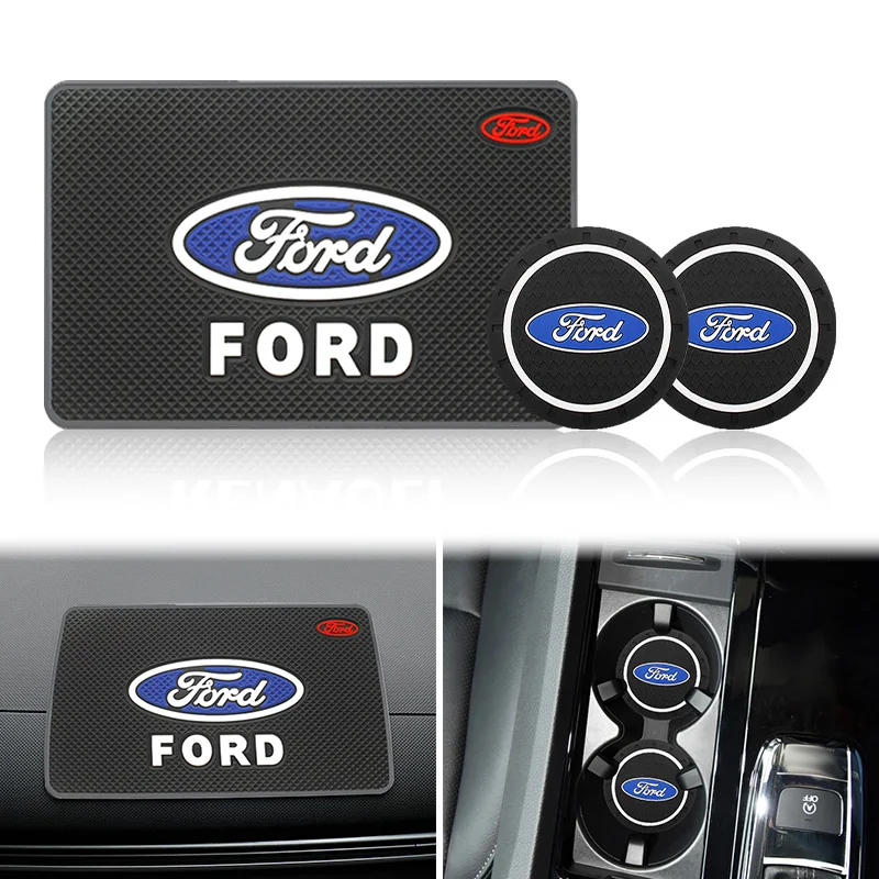 Car Logo Anti-Slip Phone Holder Mat - Universal Auto Accessory