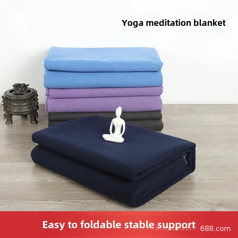 Professional Aehang Yoga Mat Towel Thickened Wide Warm Yoga Meditation Mat Towel For Seated Positions Non-shedding Wool Material